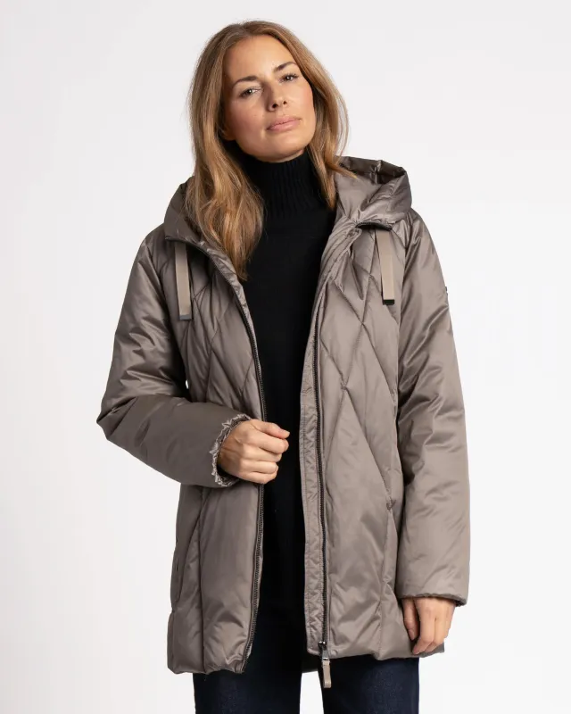 WEGA Green Goose Satin Longjacke MARAVELLE